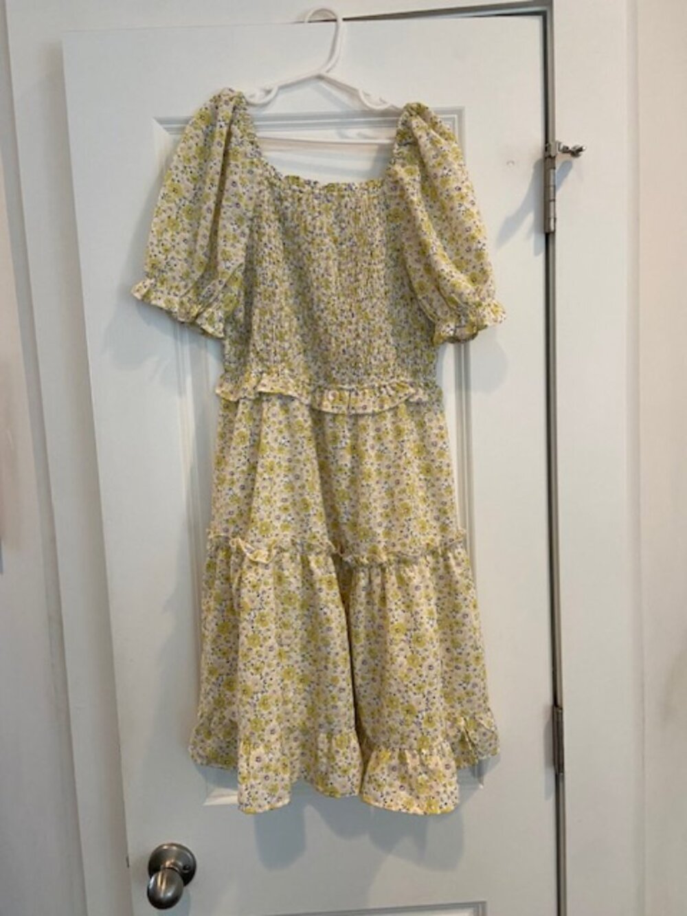 Hayden Girls XL (13-14 year old) Yellow Floral Dress